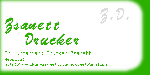 zsanett drucker business card